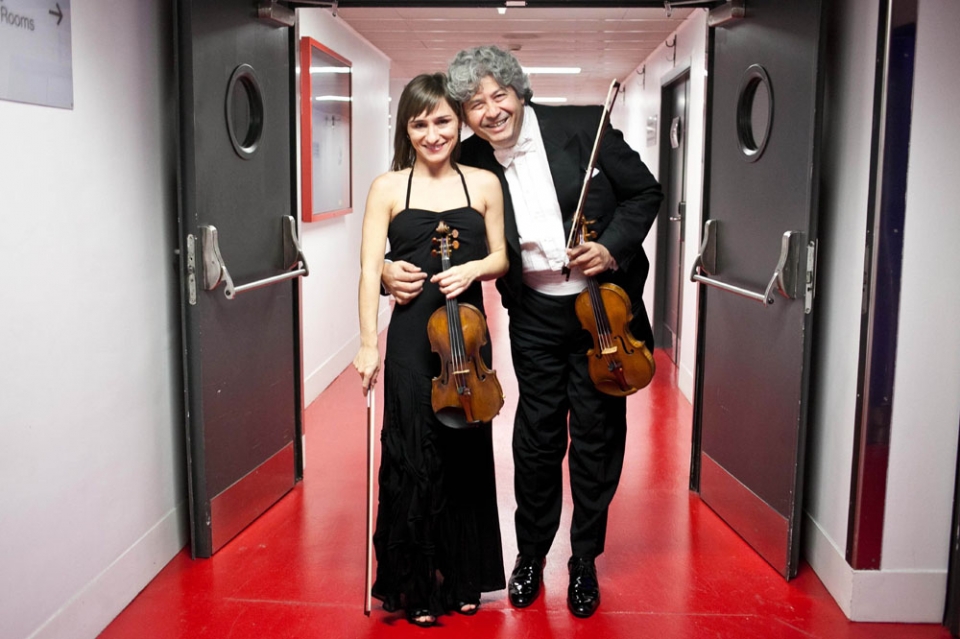 Los músicos antes de la actuación. Foto: EITB