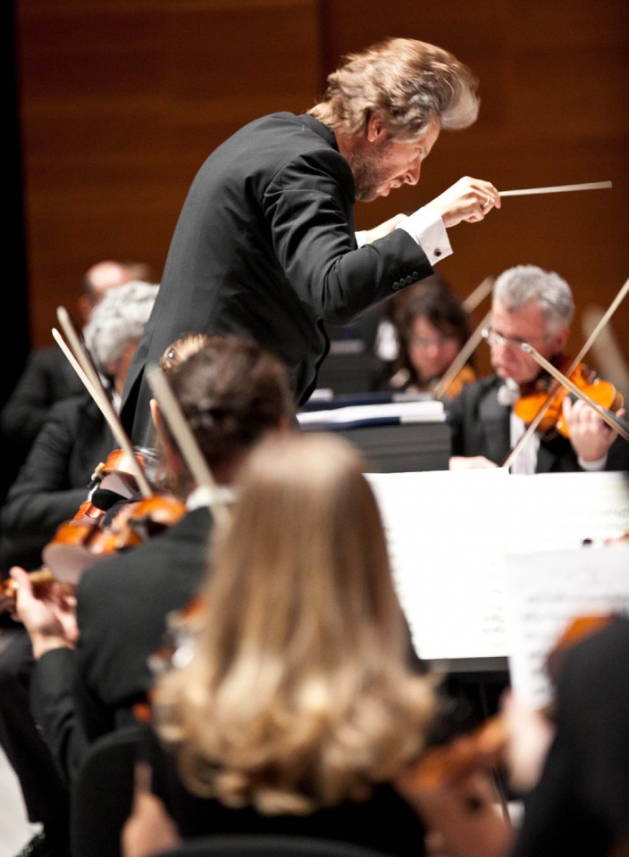 El director de la Orquesta Sinfónica de Euskadi. Foto: EITB