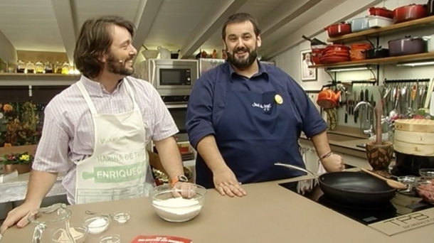 Robin Food e Iban Yarza, preparados para el Roscón de Reyes.