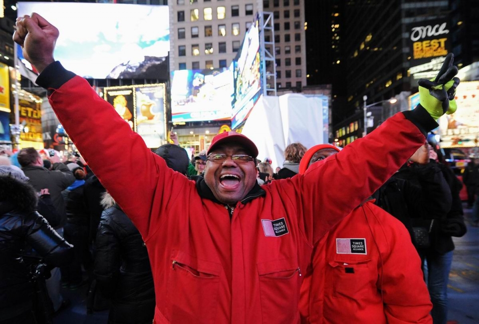 Seguidores de Barack Obama celebran los resultados, Nueva York. EFE
