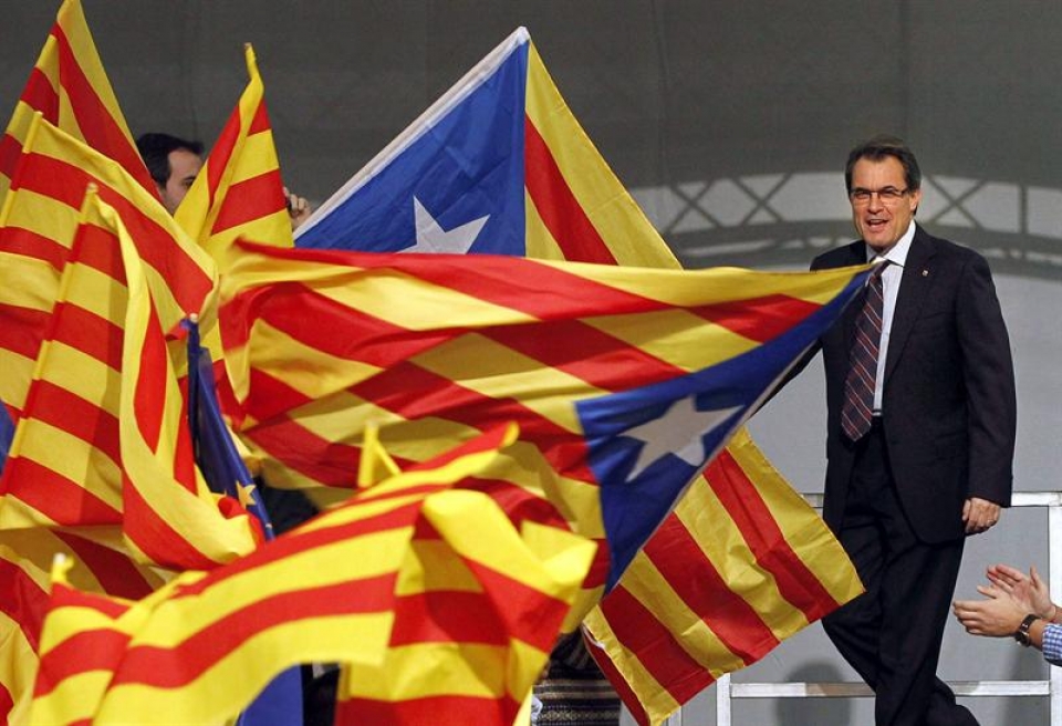 El candidato de CiU y presidente de la Generalitat Artur Mas.