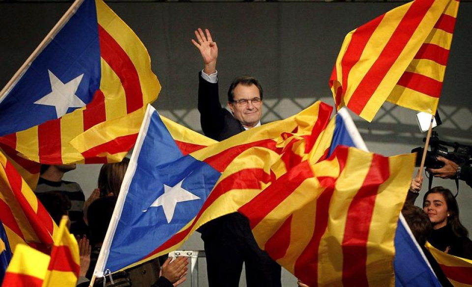 El soberanismo marca el inicio de la campaña catalana