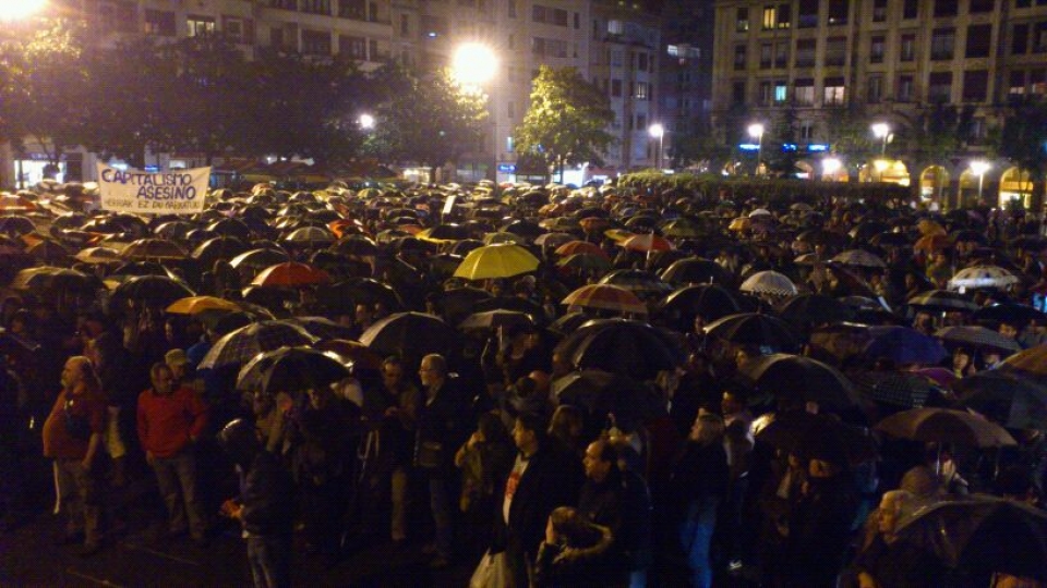 Manifestación en Barakaldo. Foto: Iraia Rojo