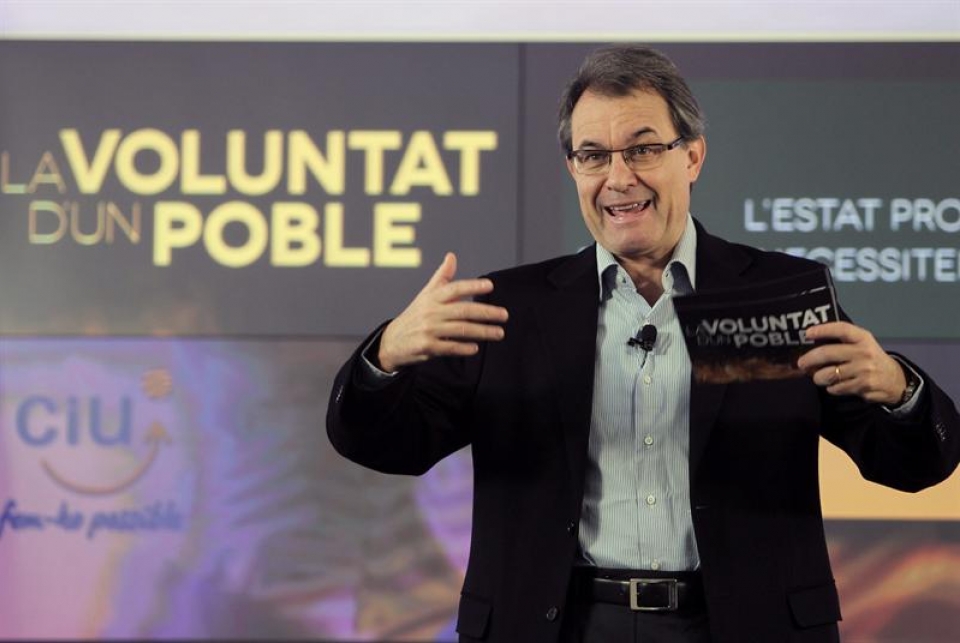 Artur Mas, candidato a la relección por CiU. Foto: EFE