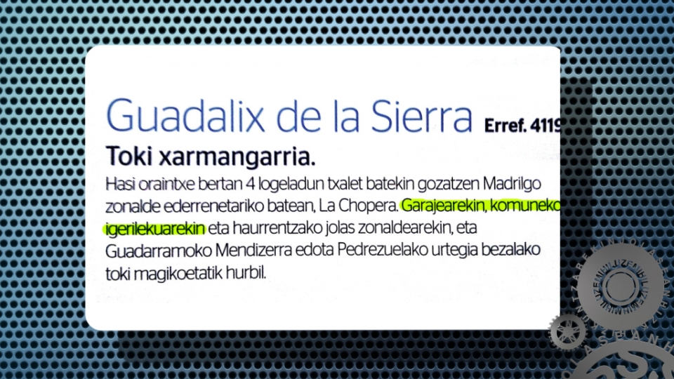 Edith Agirrek bidali digu BBVAren eskaintza batean aurkitu duen 'zazpikia'.