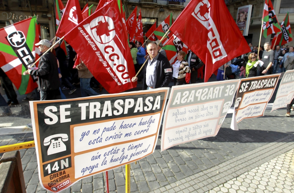 Manifestación en Donostia-San Sebastián. Foto: EFE