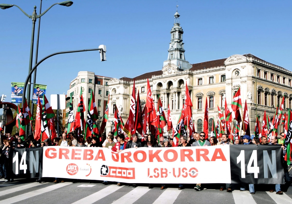 Manifestación en Bilbao. Foto: EFE