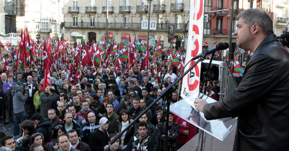 Miles de personas se han manifestado en Euskadi. Foto: EFE