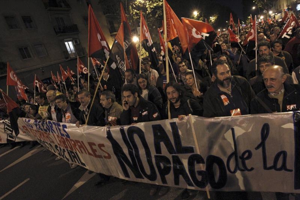 Manifestación en Madrid. Foto: EFE