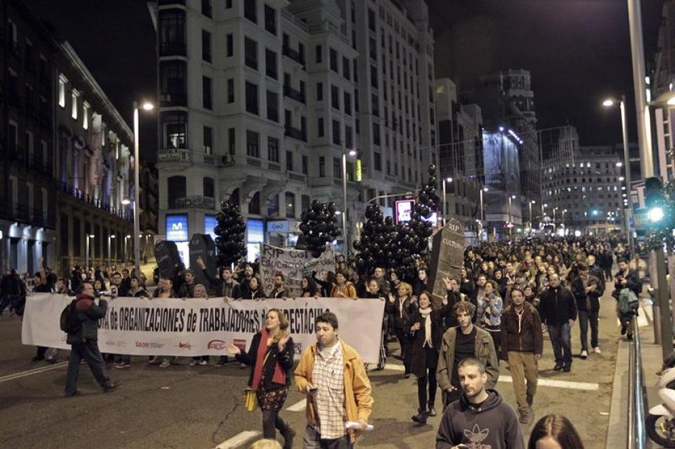 Manifestación en Madrid. Foto: EFE