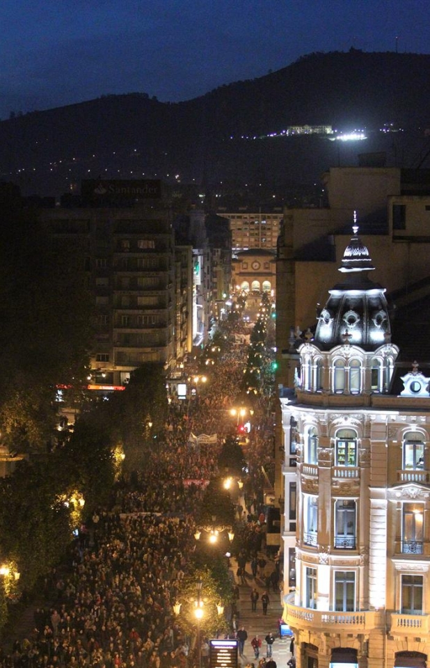 Manifestación en Oviedo. Foto: EFE