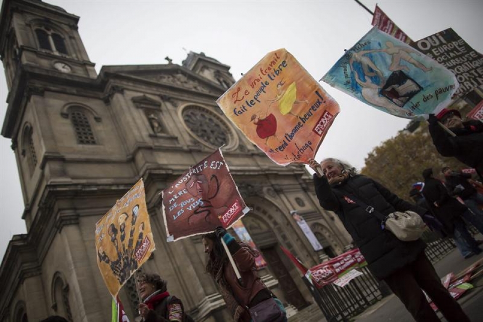 Manifestación en Paris. Foto: EFE