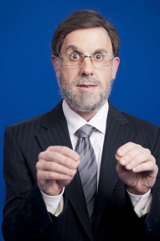 Humberto Gutiérrez, Mariano Rajoyren rolean. Argazki: EITB