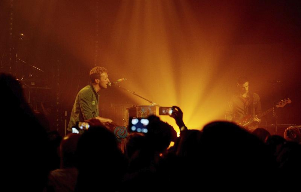 Coldplayren kontzertua Australian. Argazkia: EFE