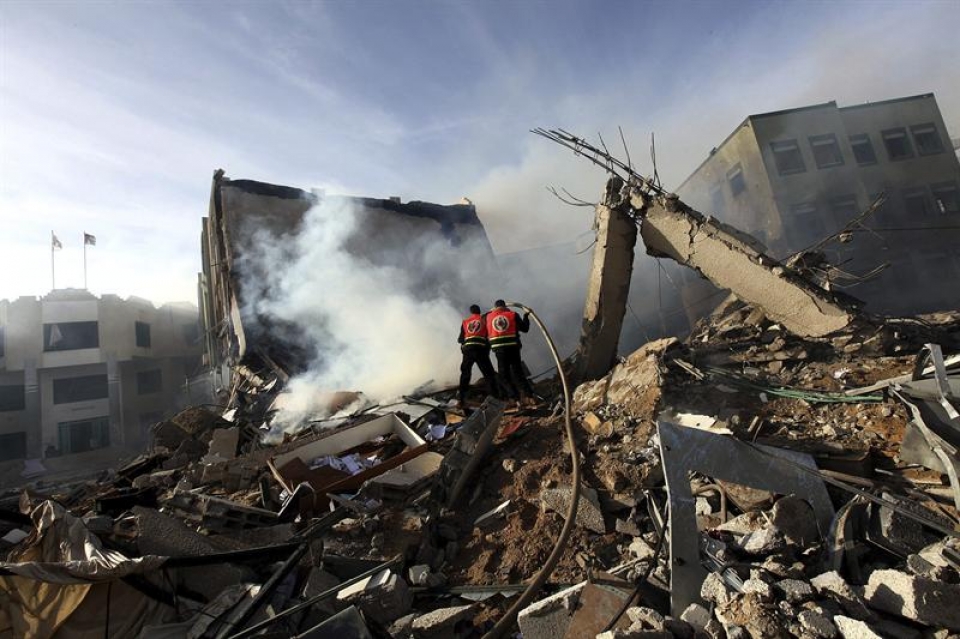 Hamaseko Barne Ministerioaren egoitza. Argazkia: EFE