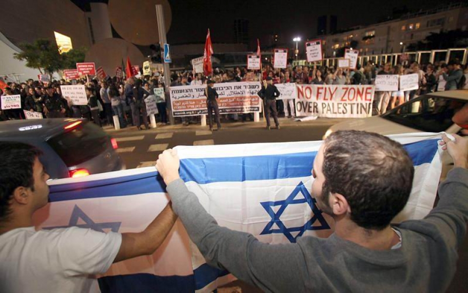 Israelen aldeko manifestazioak. Argazkia: EFE