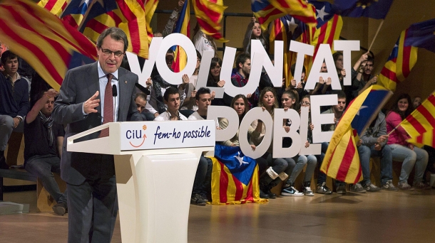 Artur Mas, candicato de CiU. Foto: EFE.