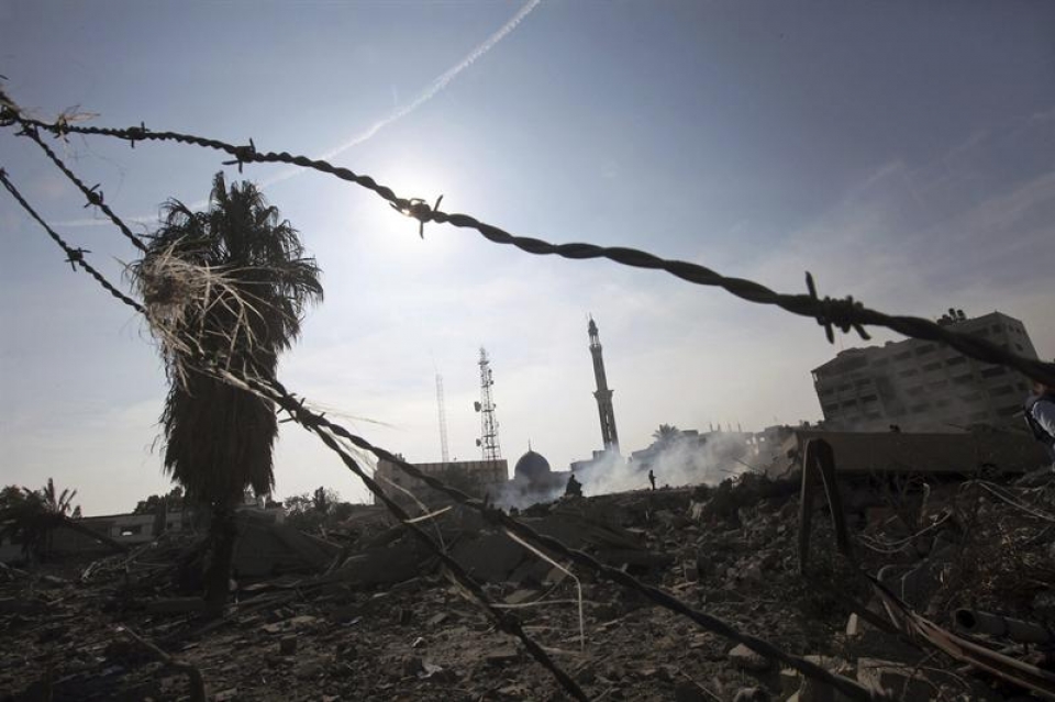 Edificios de Gobierno de Hamas en Gaza. Foto: EFE