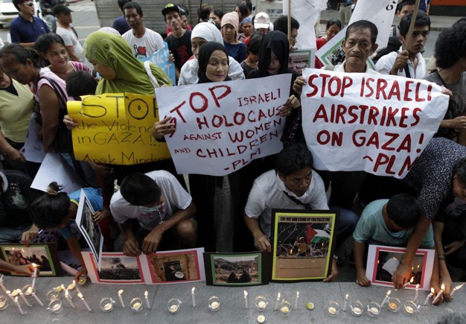 En Filipinas piden que acaben los ataques. Foto: EFE