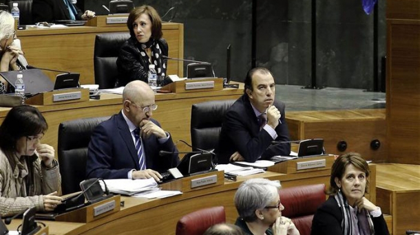 Imagen de un pleno en el Parlamento de Navarra.