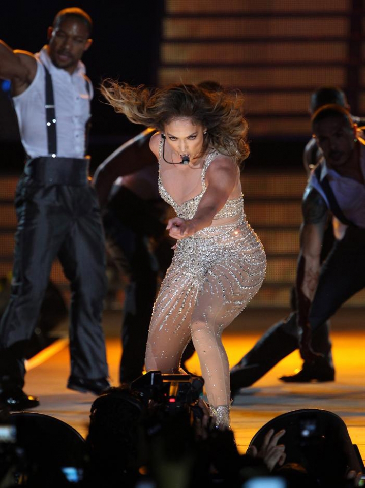 Concierto de Jennifer Lopez en Dubai. Foto: EFE