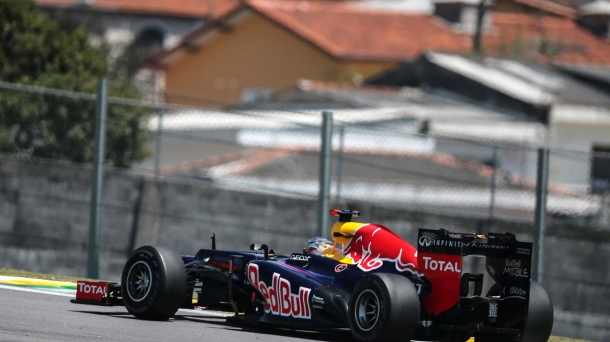 Sebastian Vetel (Red Bull-Renault) Interlagos zirkuituan. EFE
