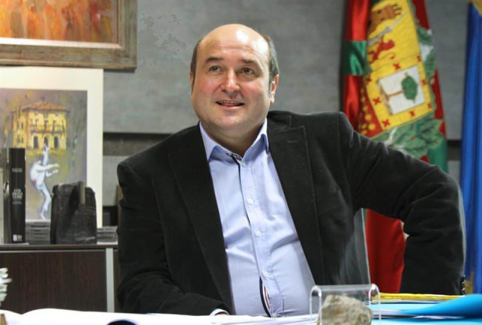 El presidente del PNV de Bizkaia, Andoni Ortuzar. Foto: EFE