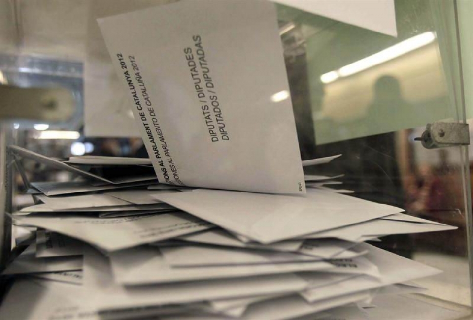 Papeletas electorales. Foto: EFE