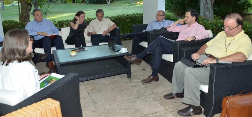 Miembros del equipo negociador del Gobierno colombiano.