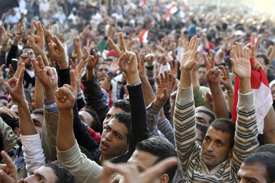 Un total de 267 personas han sido detenidas este domingo en El Cairo. Foto: EFE