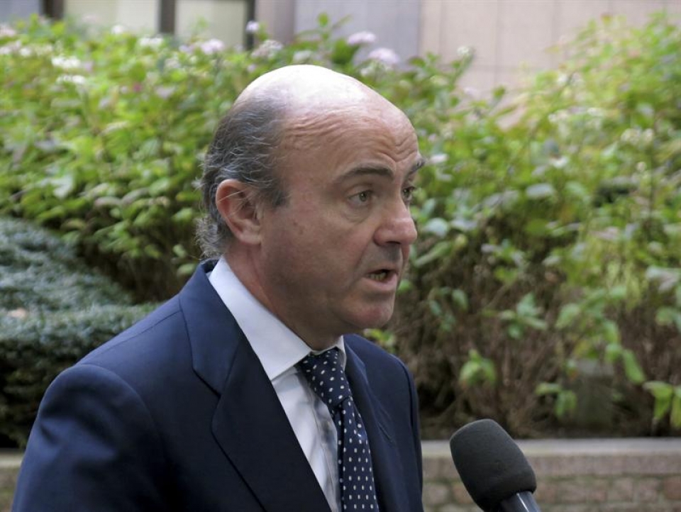  El ministro español de Economía Luis de Guindos. 