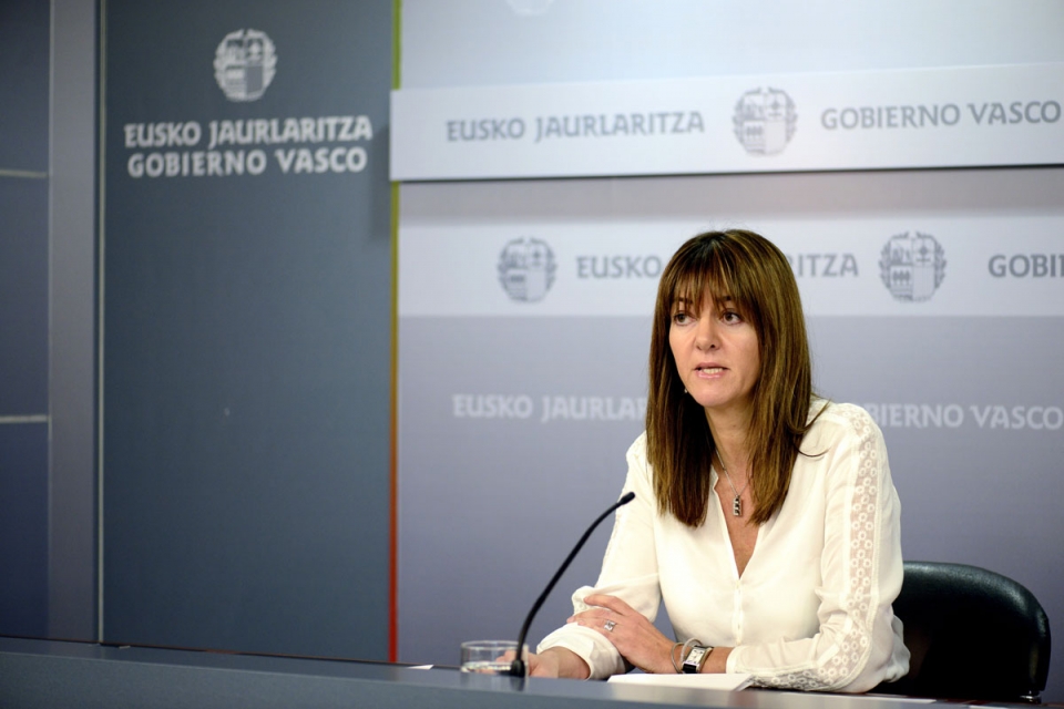 La portavoz del Gobierno Vasco en funciones, Idoia Mendia. Foto: EFE