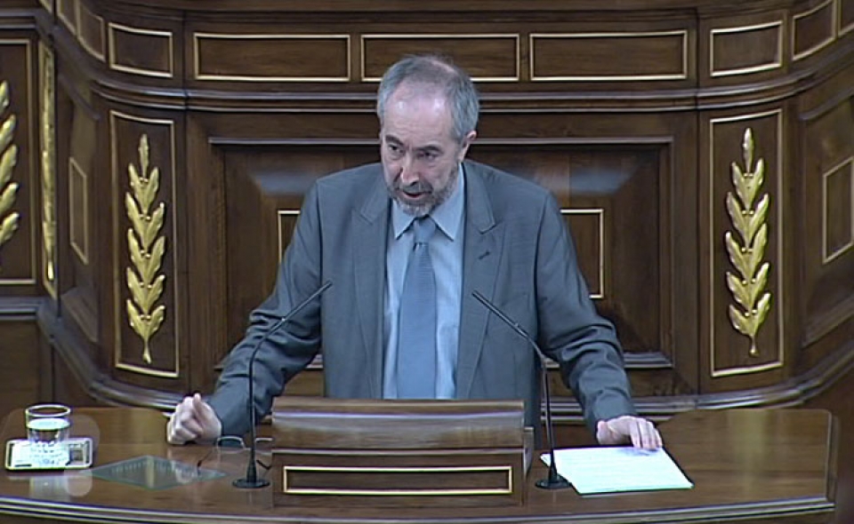 Larreina, en una intervención en el Congreso de los Diputados. Foto: EiTB