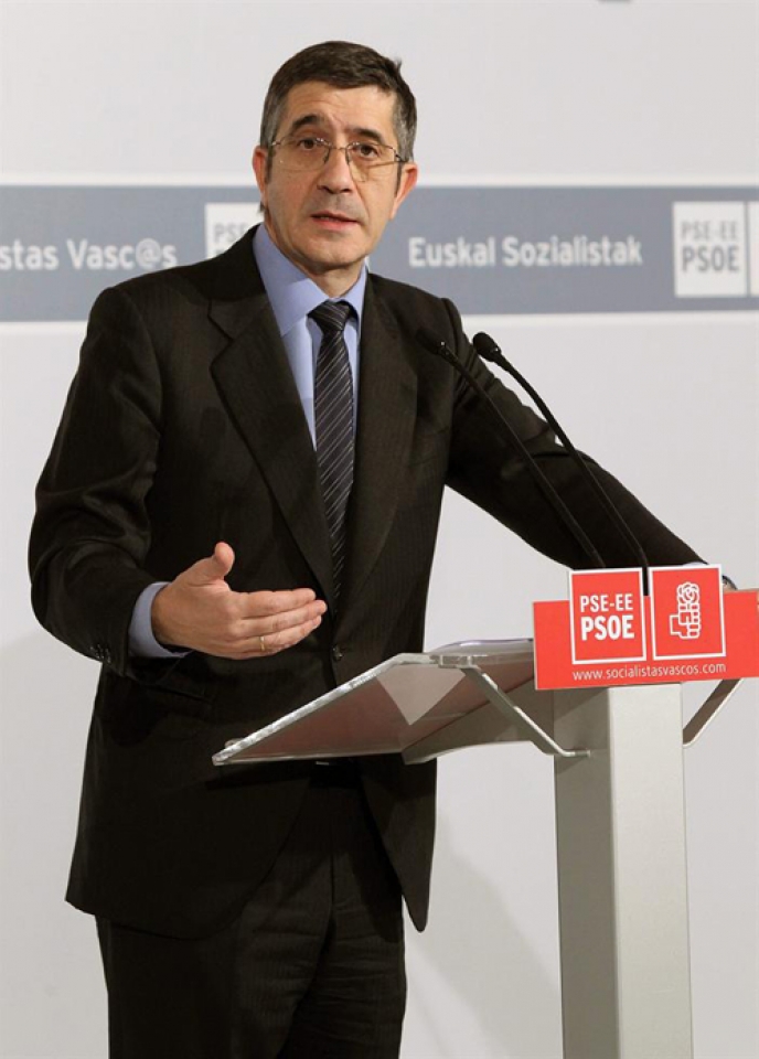 El lehendakari en funciones, Patxi López.