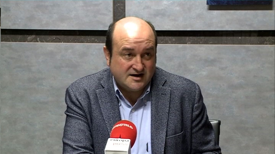 Andoni Ortuzar EAJren BBBko presidentea. Argazkia: EFE