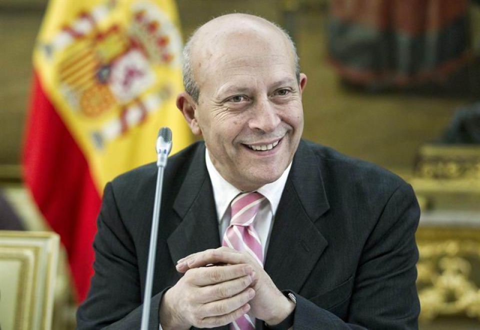 El ministro de Educación, José Ignacio Wert. Foto: EFE