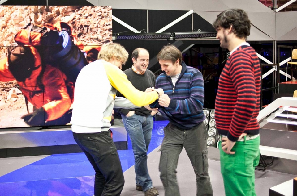 'El Conquistador del Aconcagua'ko lehiakideak. Argazkia: EITB