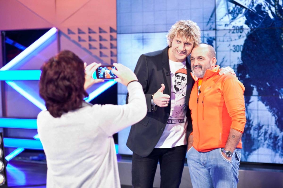 'El Conquistador del Aconcagua'ko lehiakideak. Argazkia: EITB