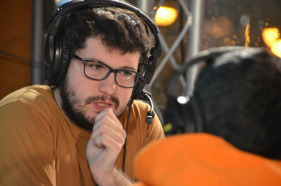 Xabier Doncel esataria, B aldea saio berezian. Argazkia: EITB