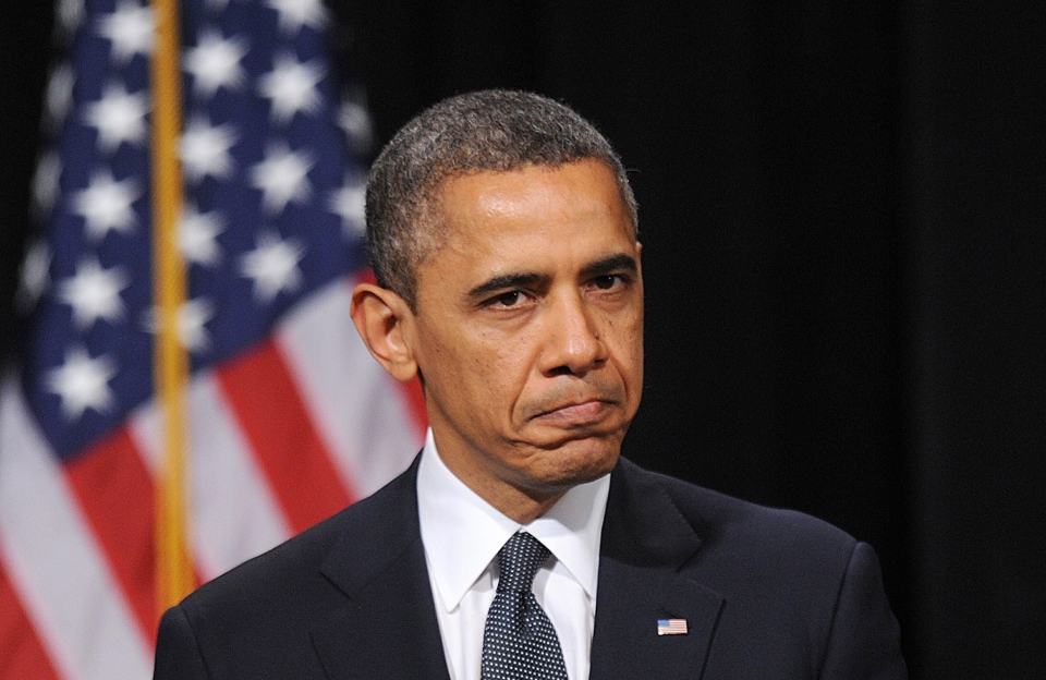Barack Obama, Newtowneko hildakoen aldeko bijilian. Argazkia: EFE