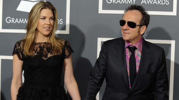 Diana Krall and Elvis Costello during a Grammy Award ceremony. Photo: EFE