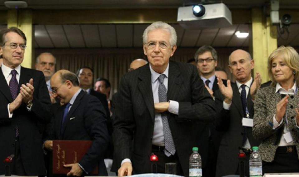 El primer ministro italiano, Mario Monti