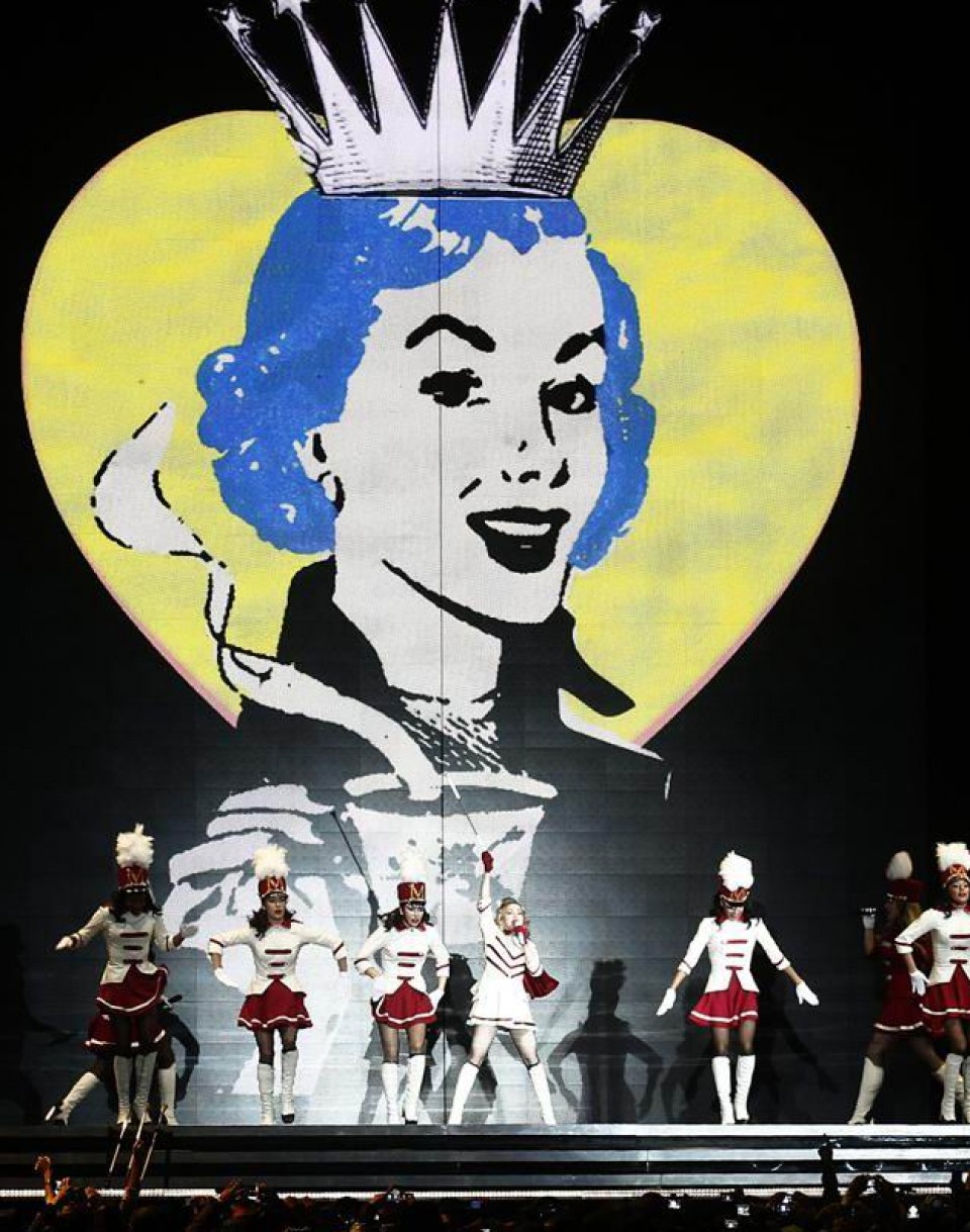 Madonnaren kontzertua Txilen. Argazkia: EFE