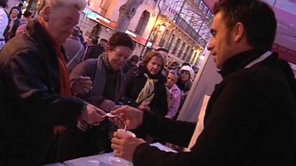 Chocolatada popular para luchar contra la pobreza en Vitoria Gasteiz