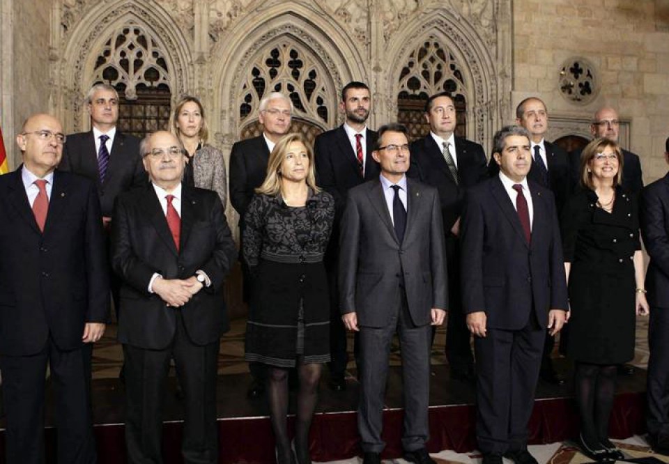 El president, Artur Mas, en la jura del cargo. EFE