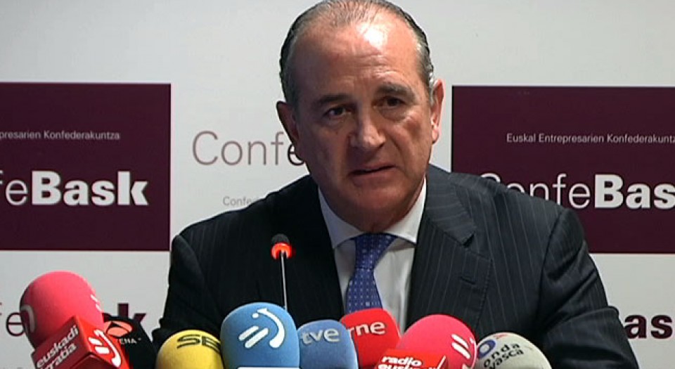 El presidente de Confebask, Miguel Ángel Lujua. EFE