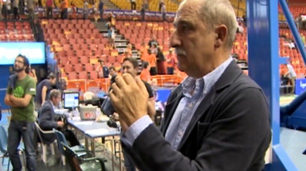 Miguel Santos Gipuzkoa Basketeko ohorezko presidentea. Argazkia: EITB