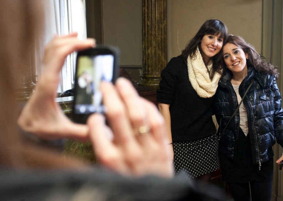 Ainhoa Vitoria y Edurne Garmendia. Foto: EITB