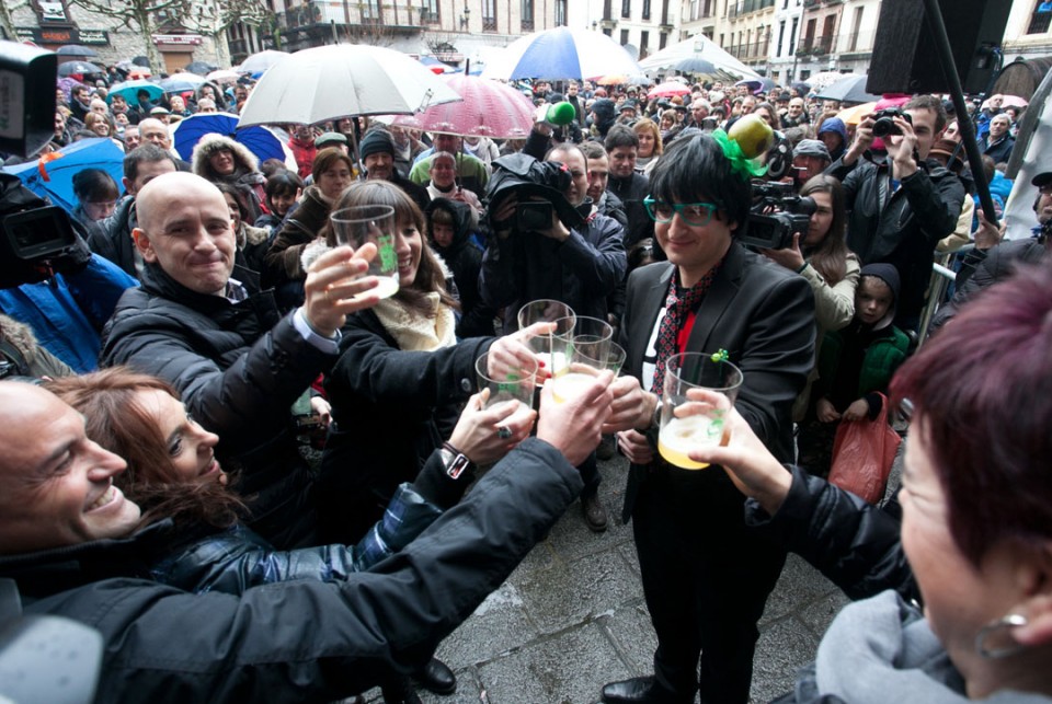 Presentación de la temporada de sidra de Hernani. Foto: EITB