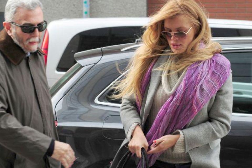 Esther Cañadas llegando a los juzgados